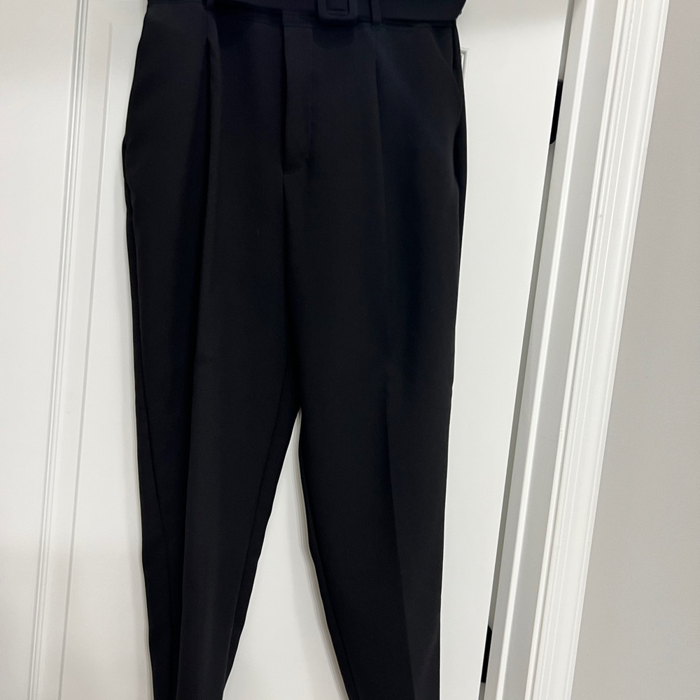 Stylish Black High-Waisted Pants